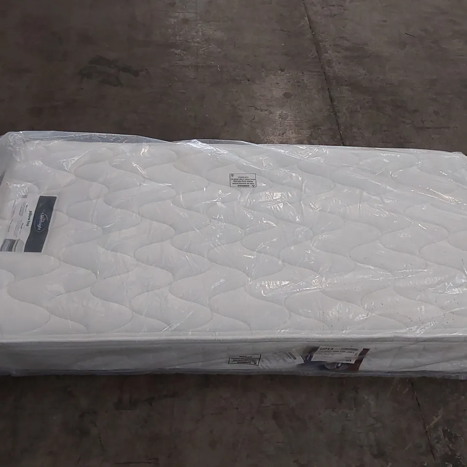 BAGGED DESIGNER 90CM SILENTNIGHT PILLOWTOP MIRACOIL SPRUNG FIRM MATTRESS  RRP £349
