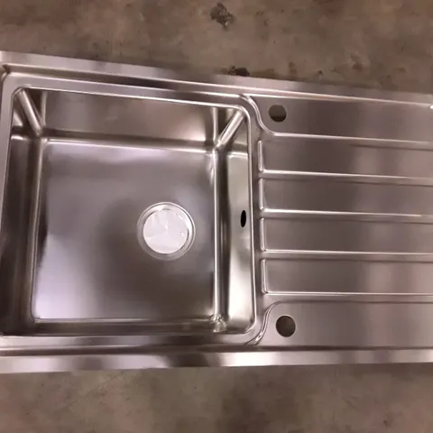 COOKE&LEWIS APOLLONIA 1 BOWL STAINLESS STEEL SINK WITH DRAINER