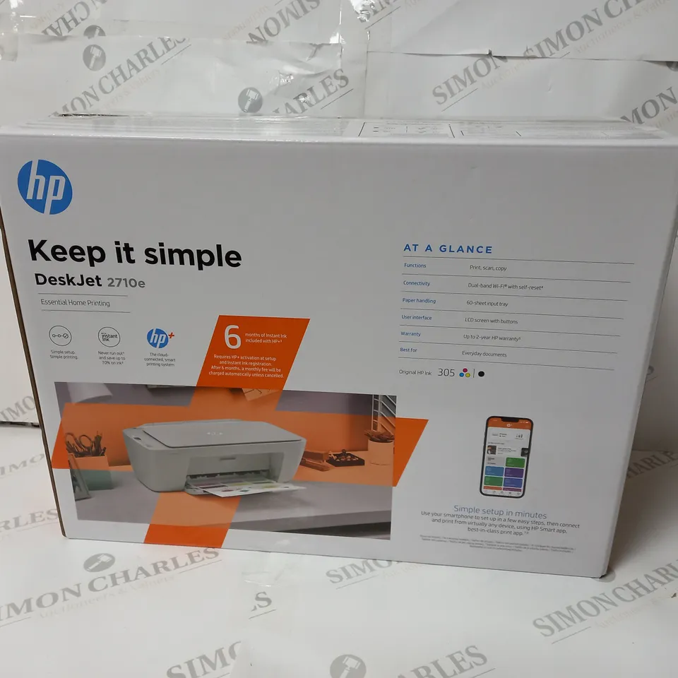 BOXED HP DESKJET 2710E PRINTER 
