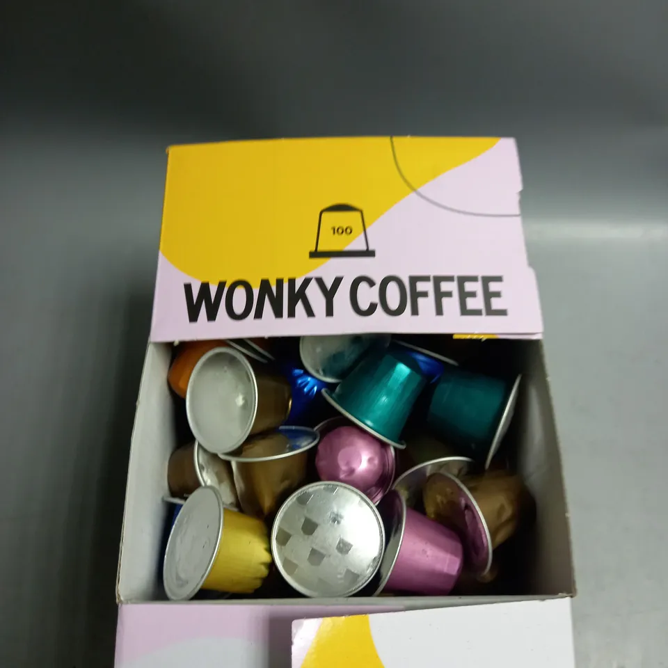 LOT OF 100 WONKY COFFEE LUCKY DIP COFFEE PODS