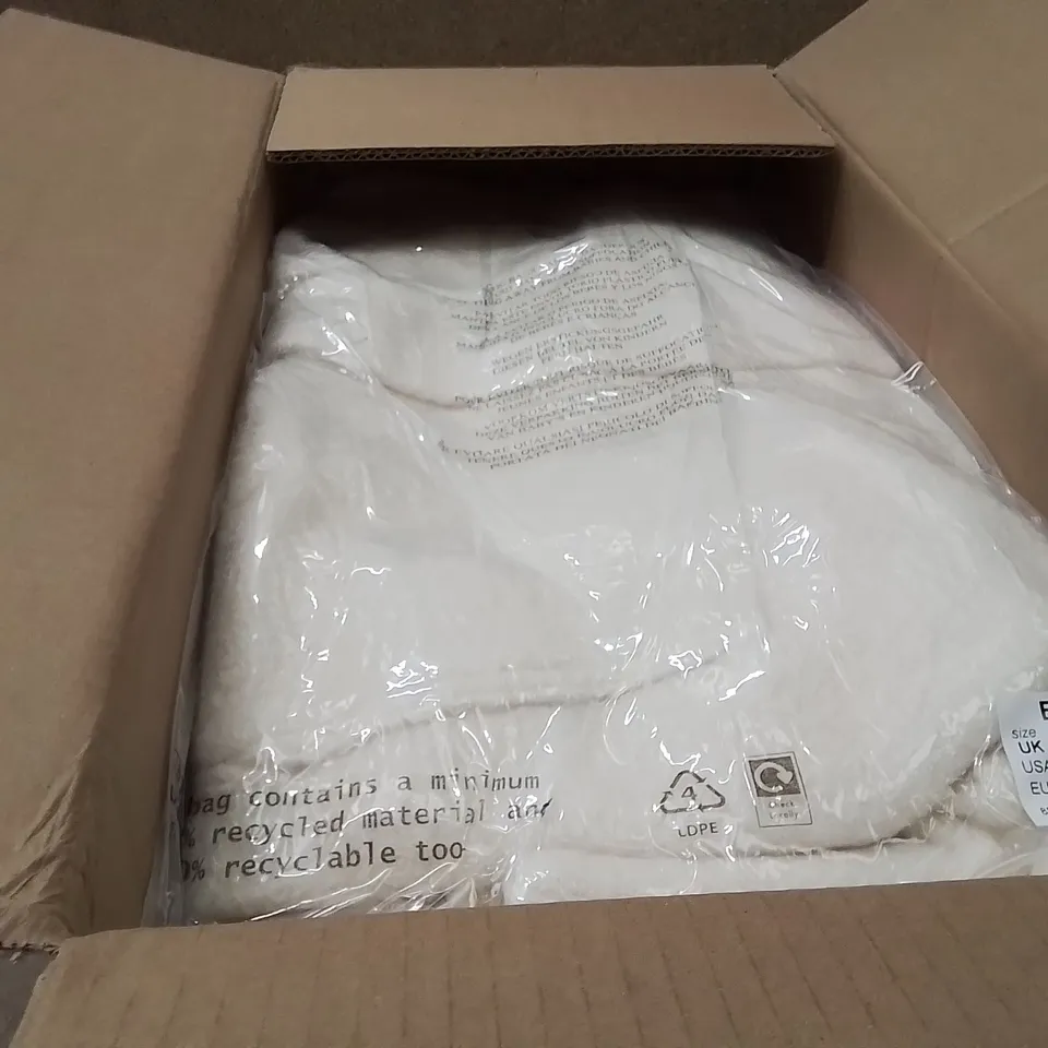 BOXED BRAND NEW APPROXIMATELY 7 SIMPLY BE FAUX WOOL BOMBER JACKET ECRU SIZE 26