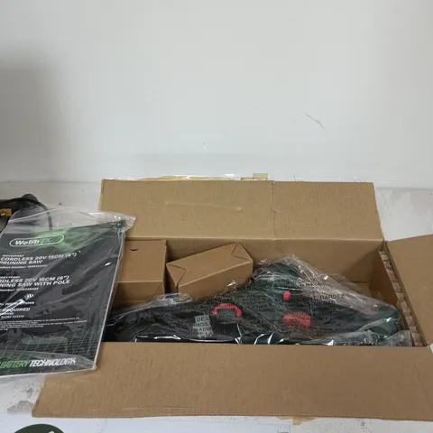 WEBBEX CORDLESS 20V PRUNING SAW WITH POLE – 15CM (6") BLADE, INSTRUCTION MANUAL INCLUDED