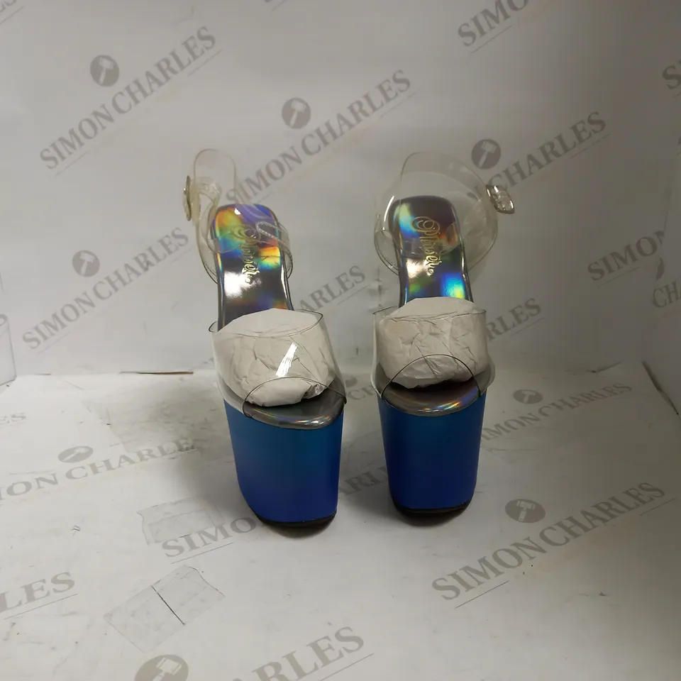 PLEASER CLR/GREEN-BLUE OMBRE SIZE UK 3 6M BOOT 