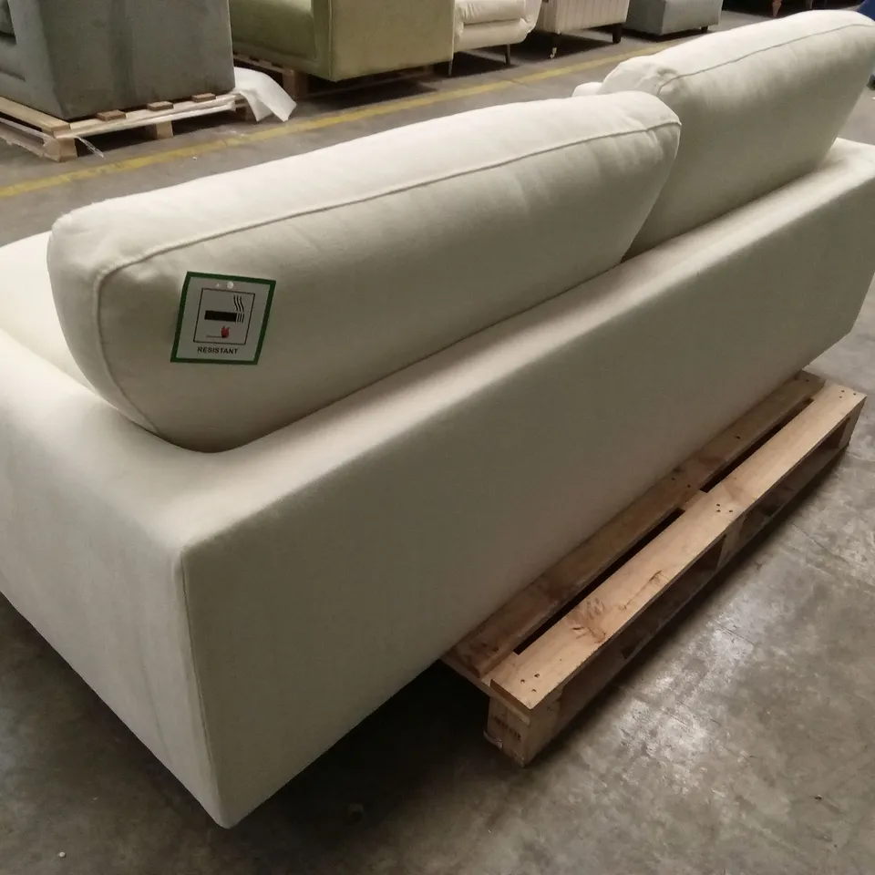 LEXI 3 SEATER SOFA, CREAM HOUSE PLUSH FABRIC