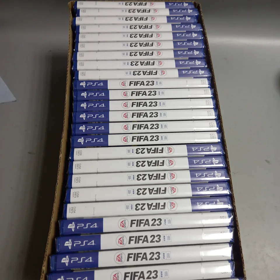 BRAND NEW AND SEALED LOT OF APPROX. 25 FIFA 23 PS4 GAMES
