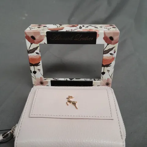 BOXED ASHWOOD LEATHER PINK PURSE