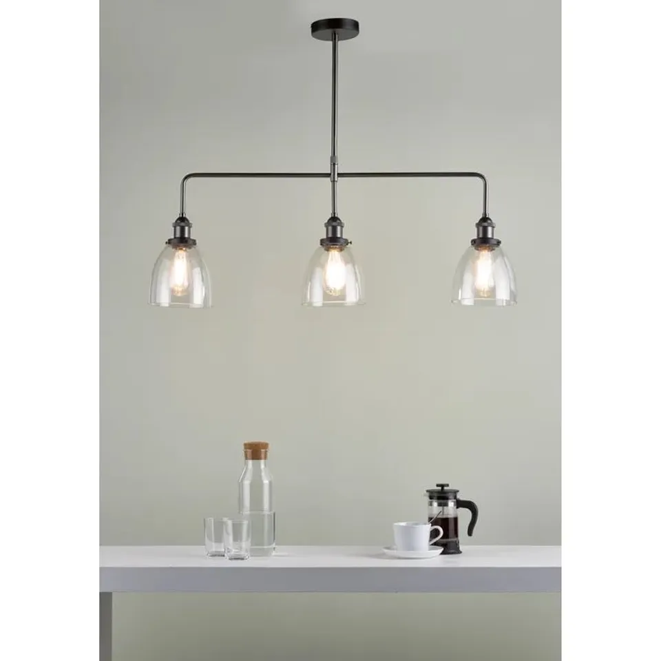 BOXED ARVIN 3 - LIGHT KITCHEN ISLAND LIGHT PENDANT (1 BOX)