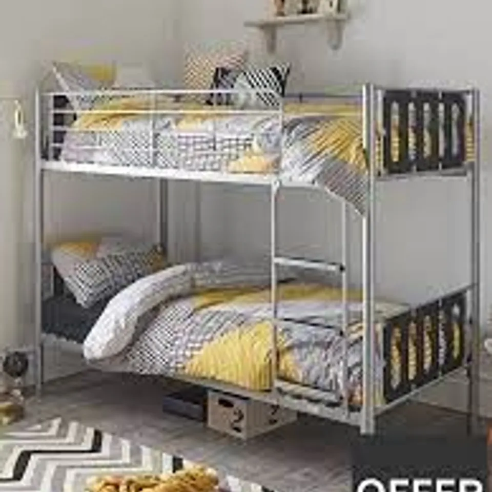 BOXED GRADE 1 KIDSPACE CYBER BLACK BUNK BED FRAME (1 BOX) RRP £299.99