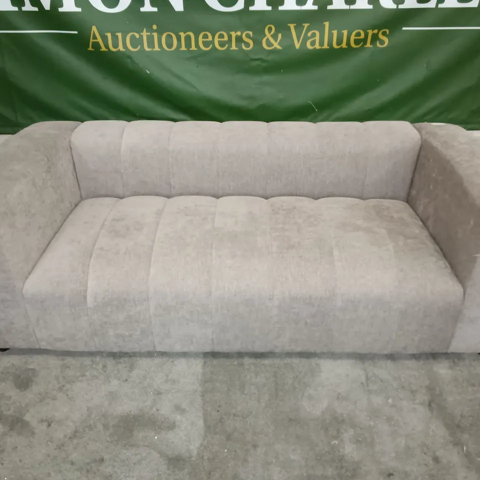 JAY TAUPE FABRIC 3-SEATER SOFA