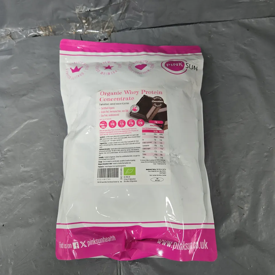 ORGANIC WHEY PROTEIN CONCENTRATE BY PINK SUN 1KG