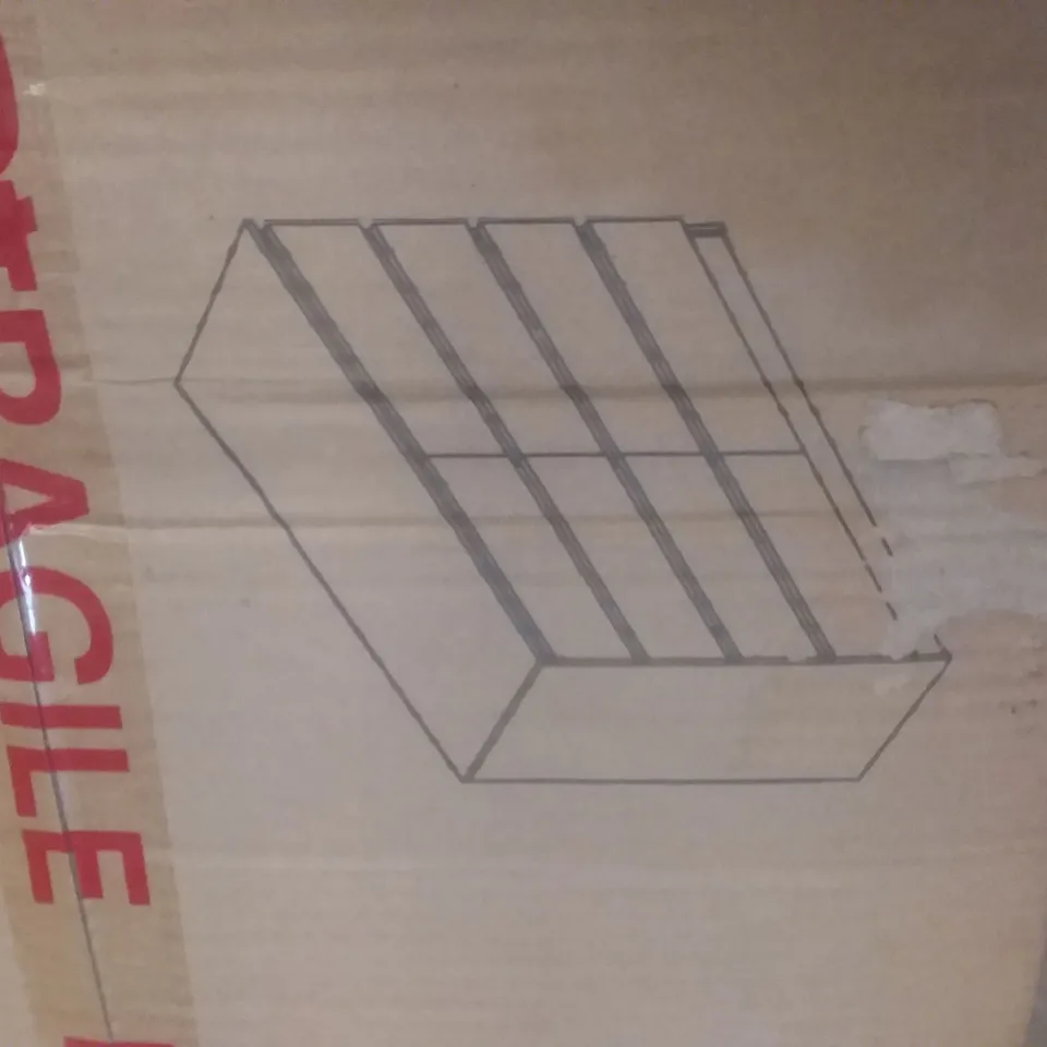 BOXED CARLTON 8 DRAWER 126CM MATT WHITE