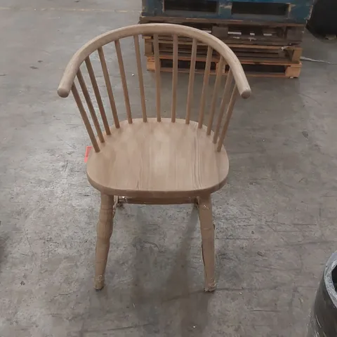 LANDRAKE CURVED BACK DINING CHAIR NATURAL ELM