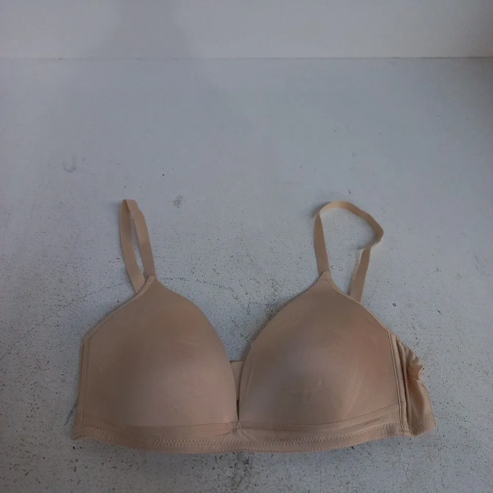 HANRO SATIN DELUXE BRA – UK 34C (EU 75C, US 34C) NATURAL