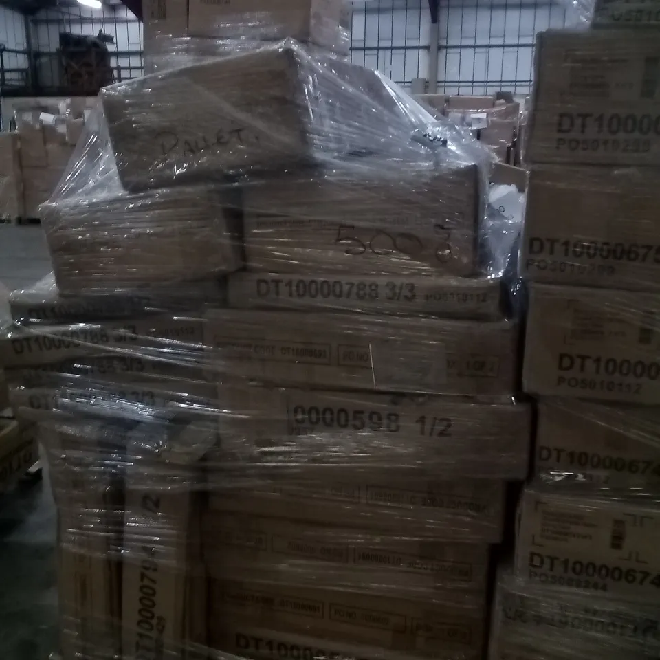 PALLET OF ASSORTED TABLE PARTS