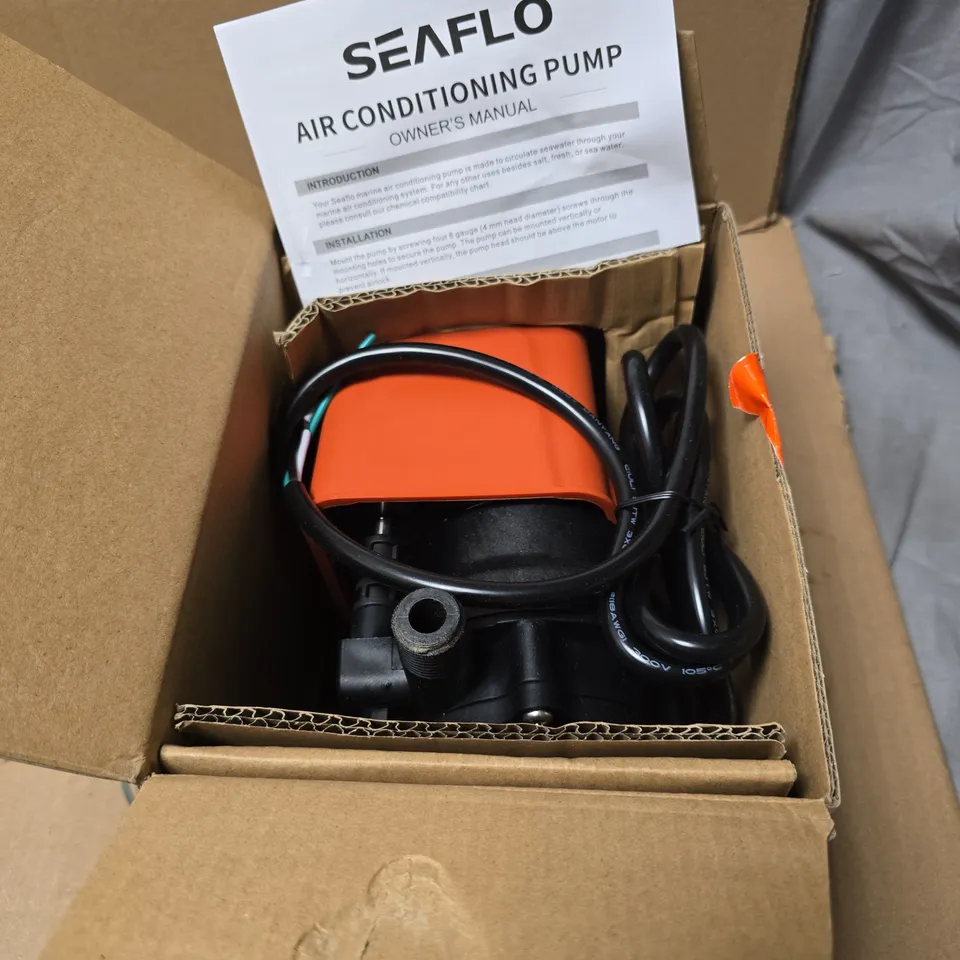 SEAFLO AIR CONDITIONING PUMP – BOXED WITH MANUAL