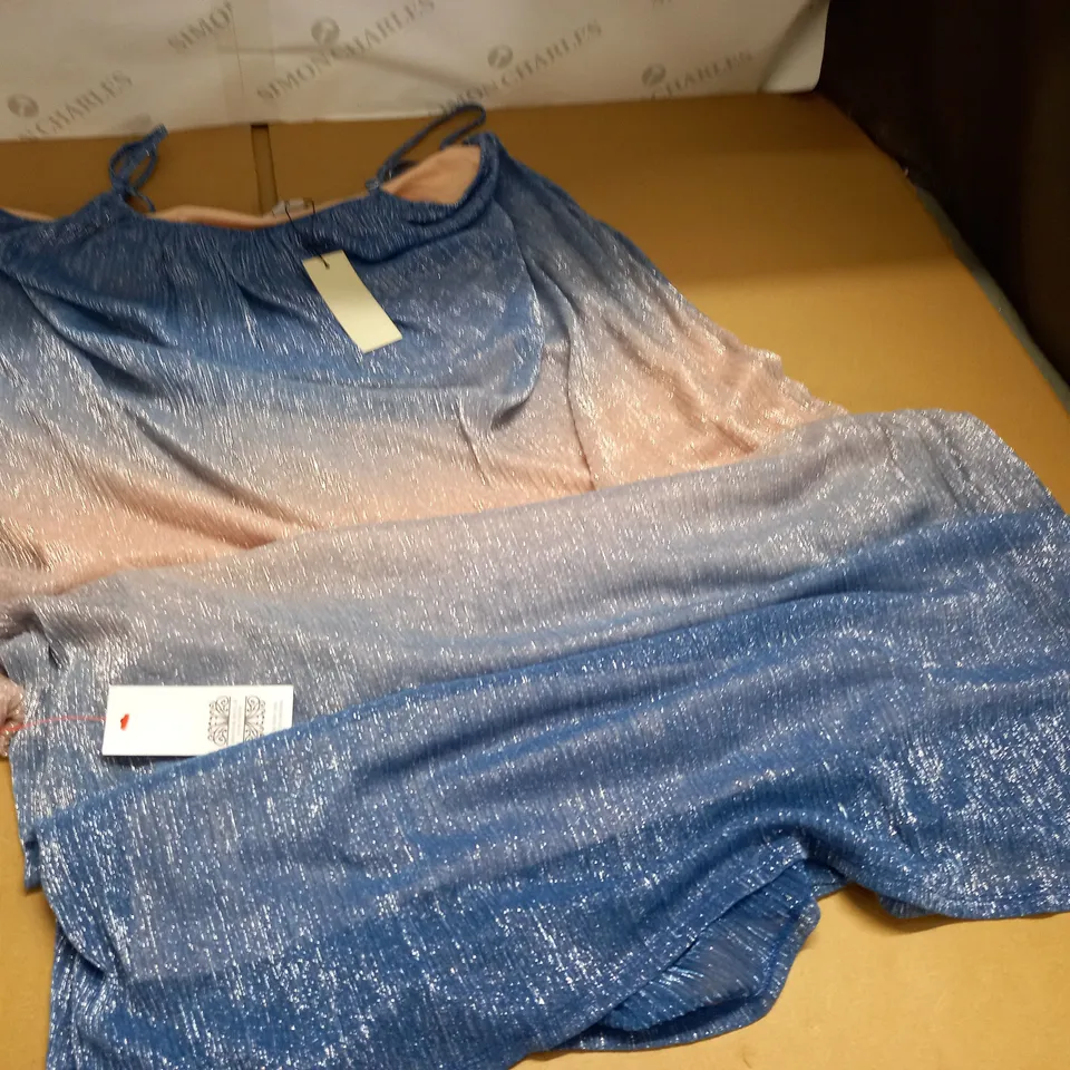 NEVER FULLY DRESSED BLUE OMBRE MAXI DRESS - UK 20