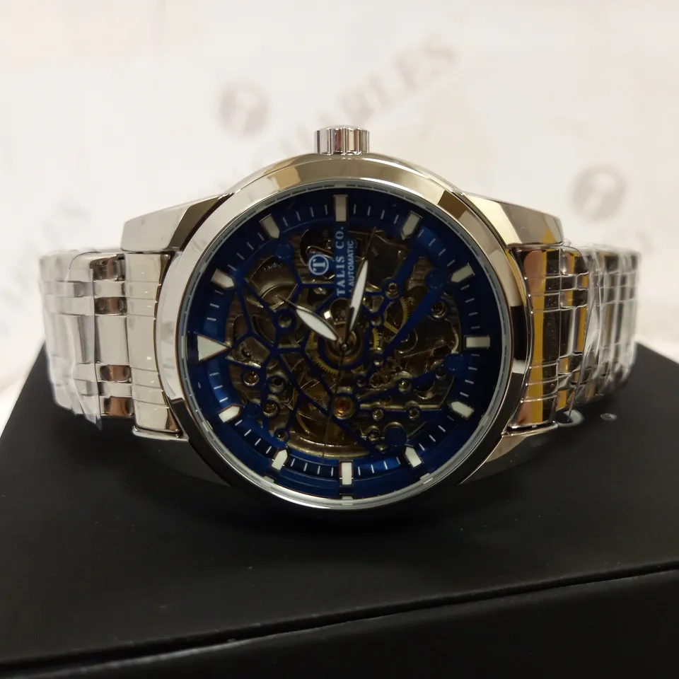 TALIS CO SKELETON DIAL BRACELET STRAP WRISTWATCH RRP £550