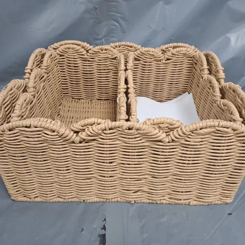 SET OF 3 SCALLOP STORAGE BASKETS