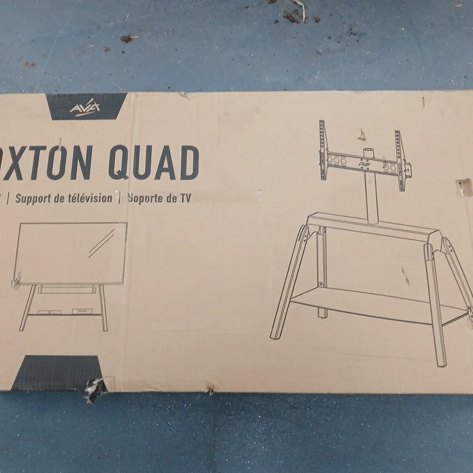 AVF HOXTON QUAD TV STAND - INCLUDES SOUNDBAR MOUNTING KIT - COLLECTION ONLY 