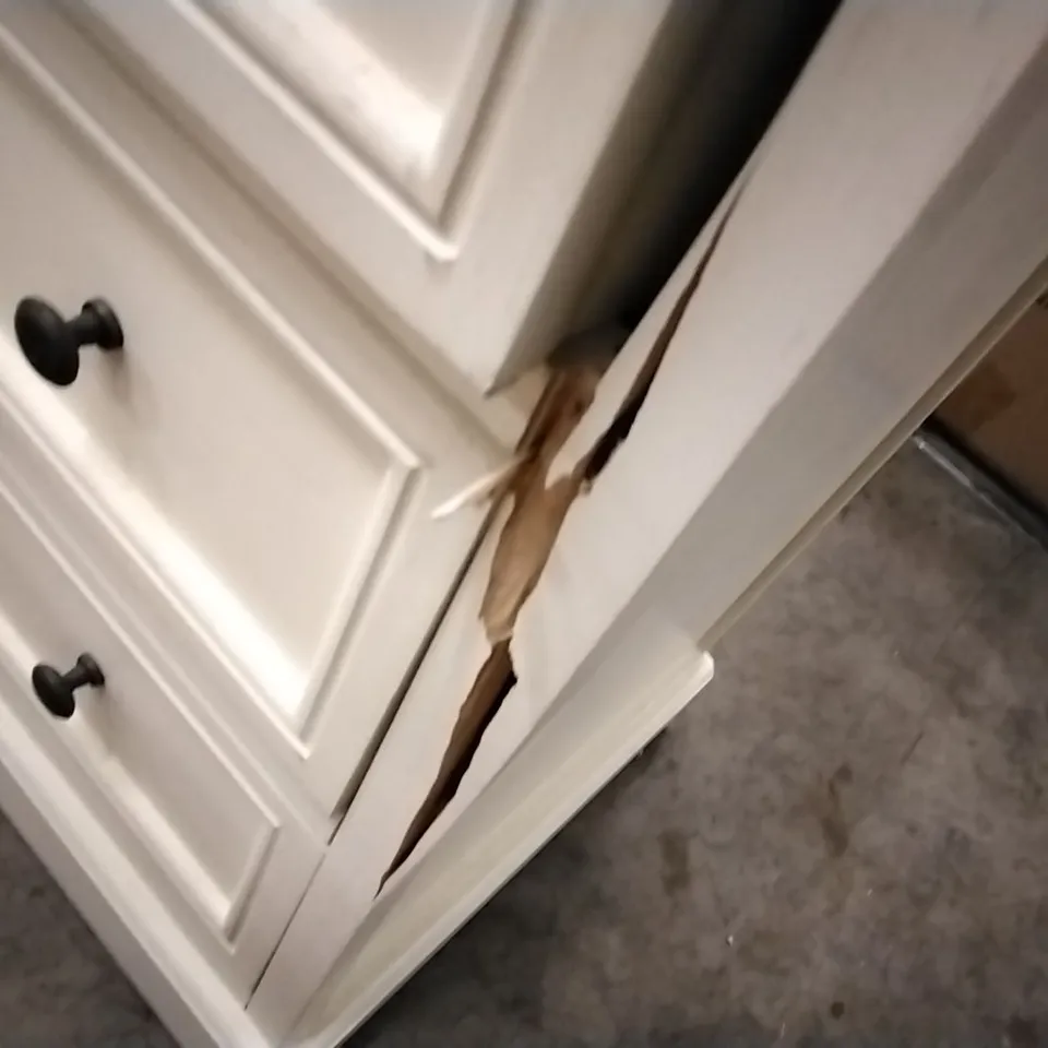 DESIGNER WHITE 5 DRAWER UNIT