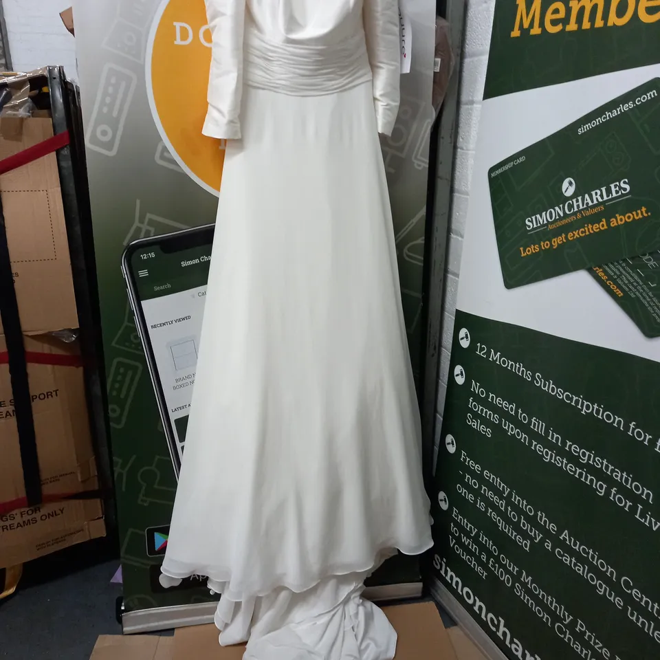 SERENTITY BRIDAL IVORY WEDDING DRESS - USA 12