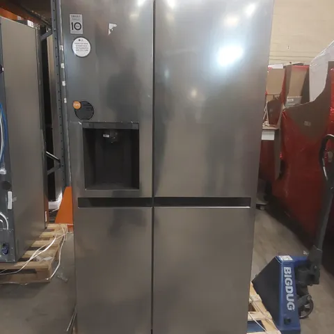 LG GSLC40PYPE AMERICAN FRIDGE FREEZER, SILVER, E RATED, PLUMBED