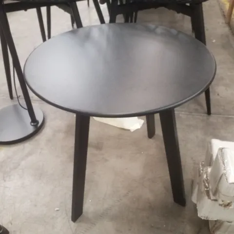ROUND 45.1CM OUTDOOR SIDE TABLE - BLACK