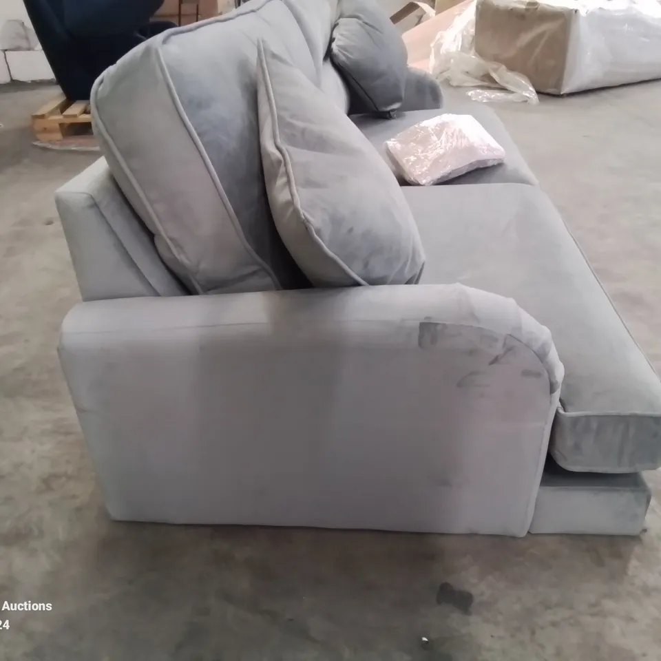 QUALITY DESIGNER VICTORIA 4 SEATER GREY SOFA