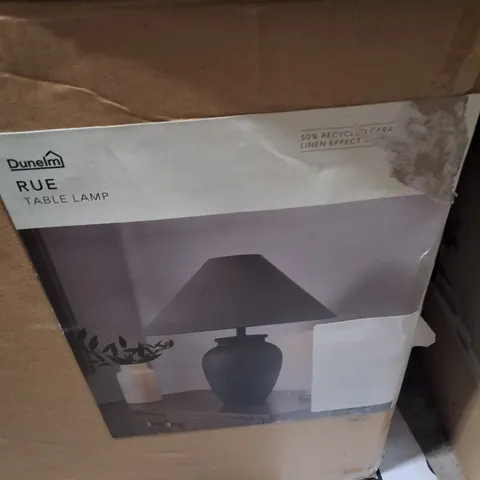 BOXED DUNELM RUE TABLE LAMP