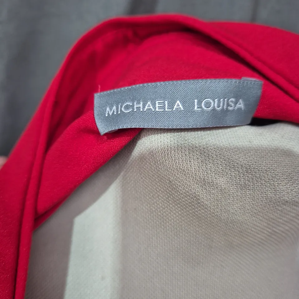 MICHAELA LOUISA RED LONGLINE COAT – WOMEN'S UK 10 (USA 6)