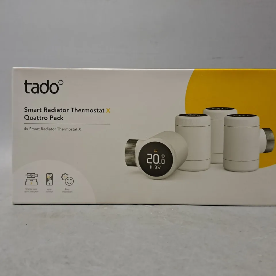 SEALED TADO SMART RADIATOR THERMOSTAT QUATTRO PACK