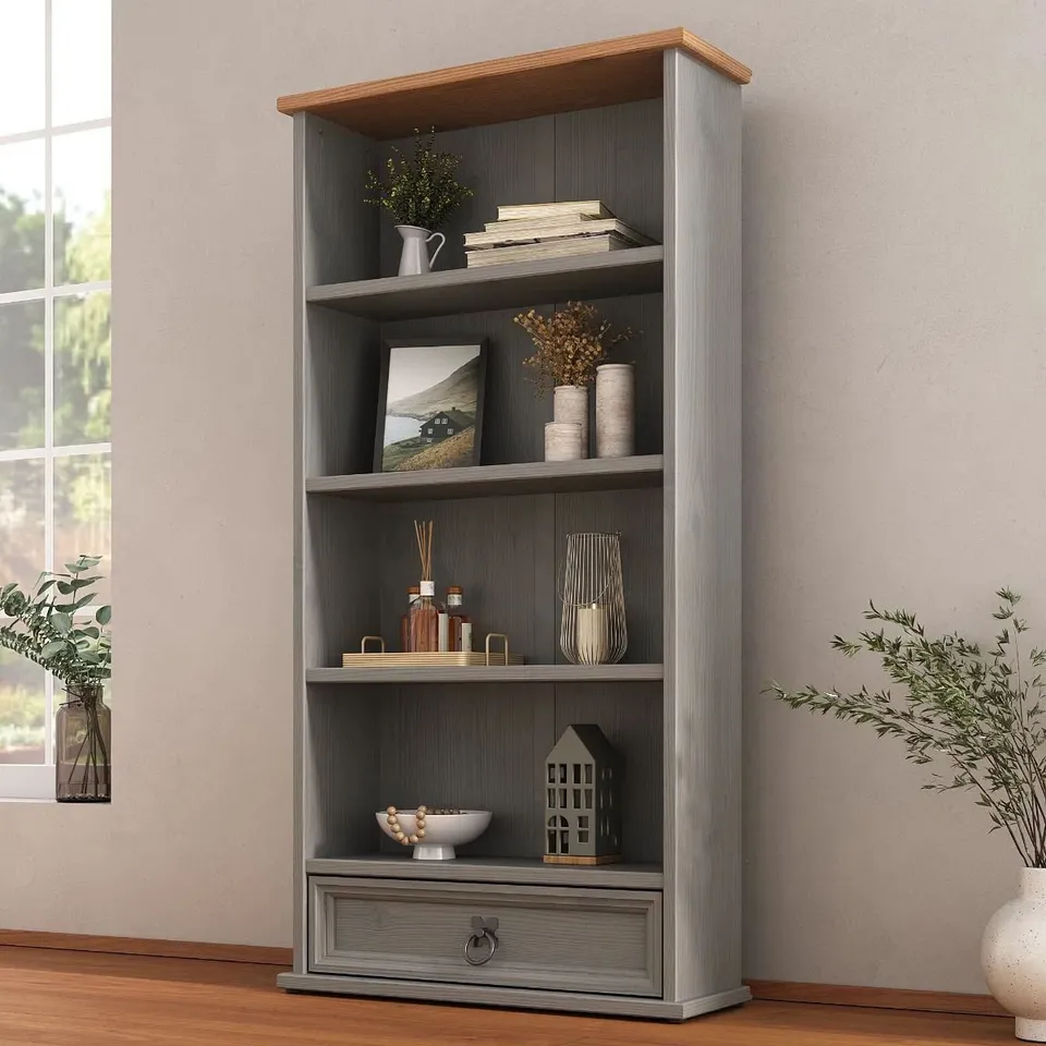 BOXED HALLES 103CM H × 52CM W STANDARD BOOKCASE