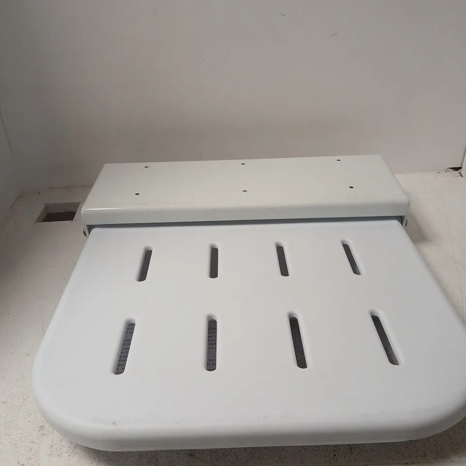 NRS WALL-MOUNTED SHOWER SEAT RANGE – WHITE, BOXED