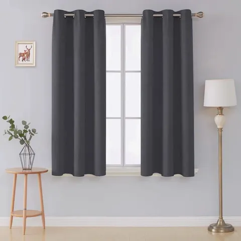 JEFFRO PAIR EYELET BLACKOUT CURTAINS 