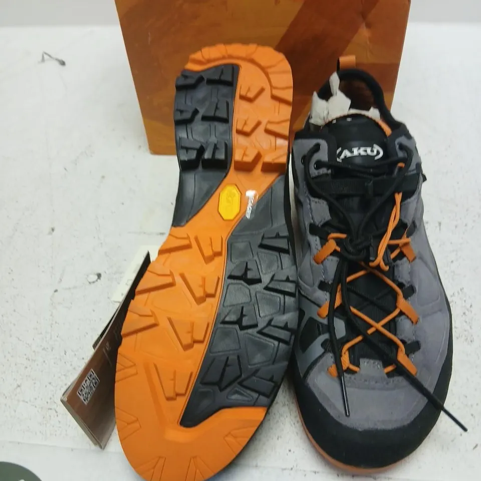 AKU ROCK DFS II GTX W'S HIKING SHOES – GREY/ORANGE, UK 8, BOXED