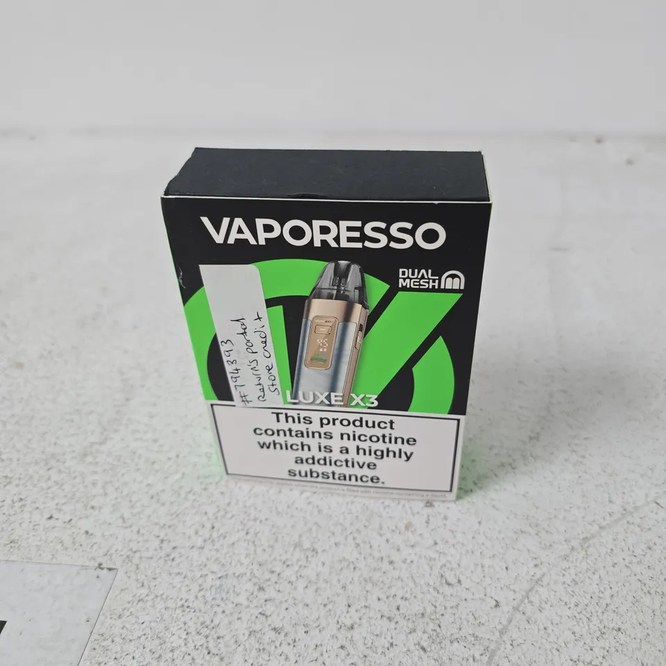 BOX OF APPROXIMATELY 30 ASSORTED VAPORESSO E CIG ITEMS 