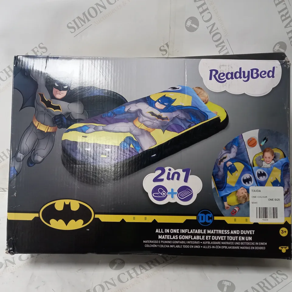 BOXED BATMAN JUNIOUR READY BED  RRP £34.99