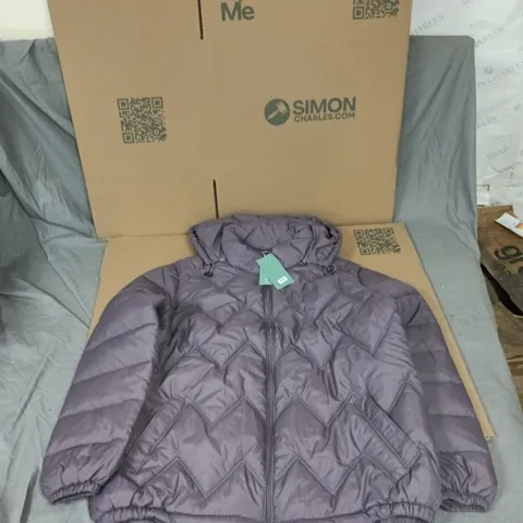La Marey Quilted Jacket – UK Size L, Purple