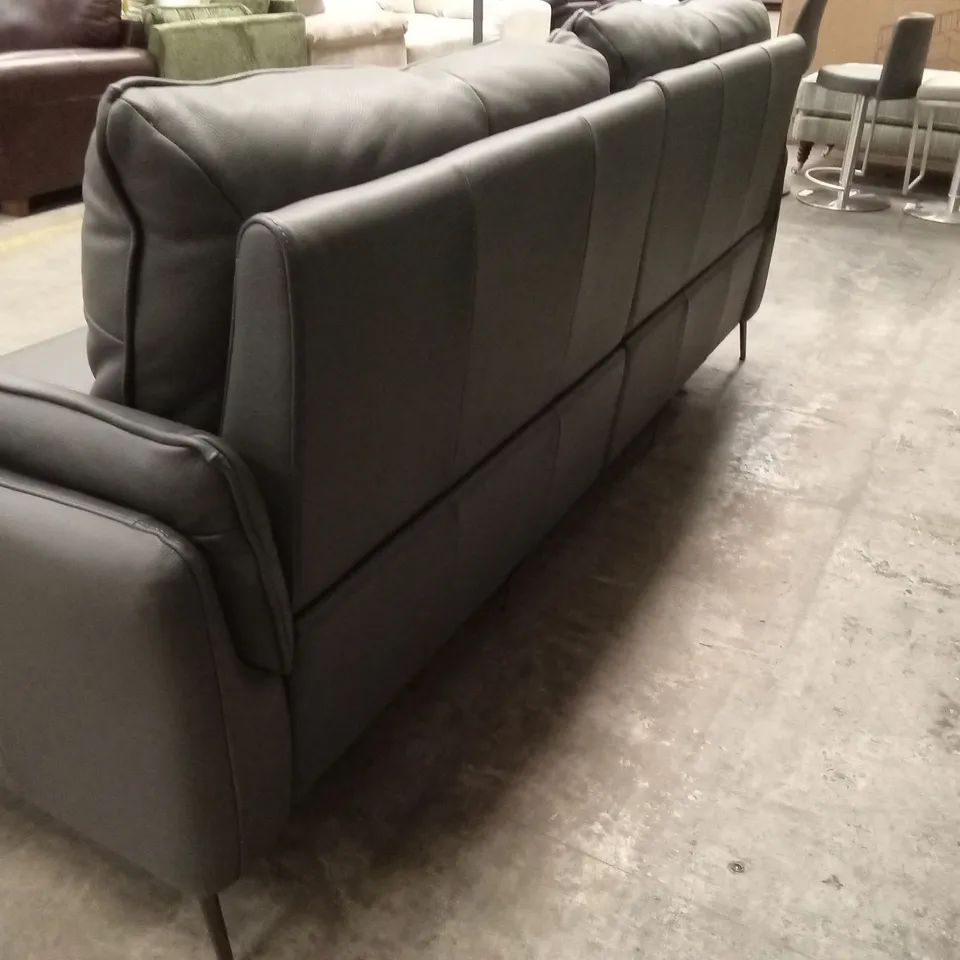 QUALITY DESIGNER ITALIAN MADE BOLZANO LARGE 3 SEATER ELECTRIC RECLINER LEATHER SOFA
