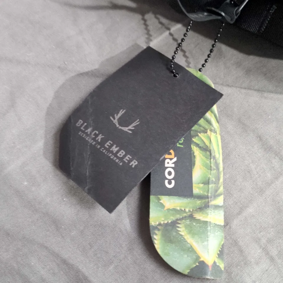 BLACK EMBER FORGE 20 LAPTOP BACKPACK – BLACK (BOXED)