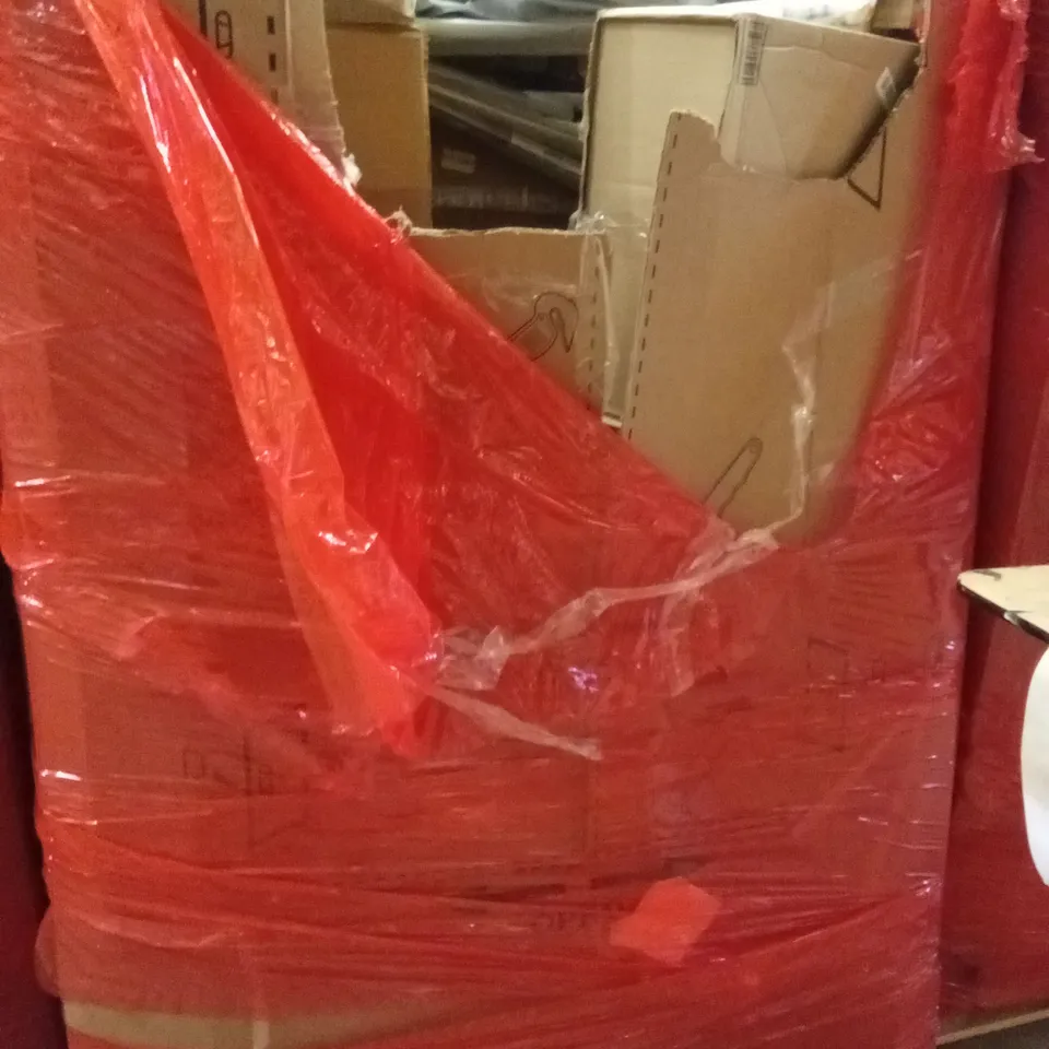 PALLET OF ASSORTED HOUSEHOLD GOODS AND PRODUCTS TO INCLUDE;LED LIGHT, CEILING FAN WITH LIGHT,SHEARS