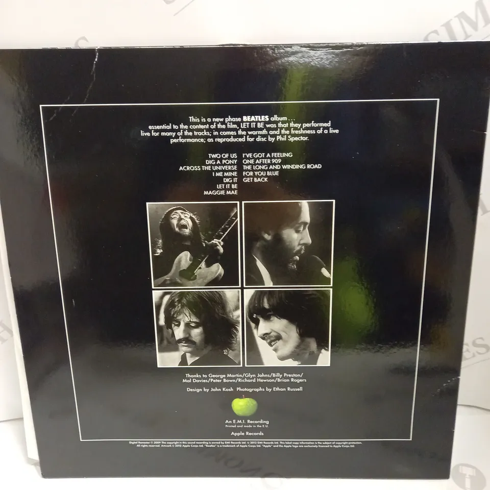BOXED THE BEATLES "LET IT BE" VIYNL