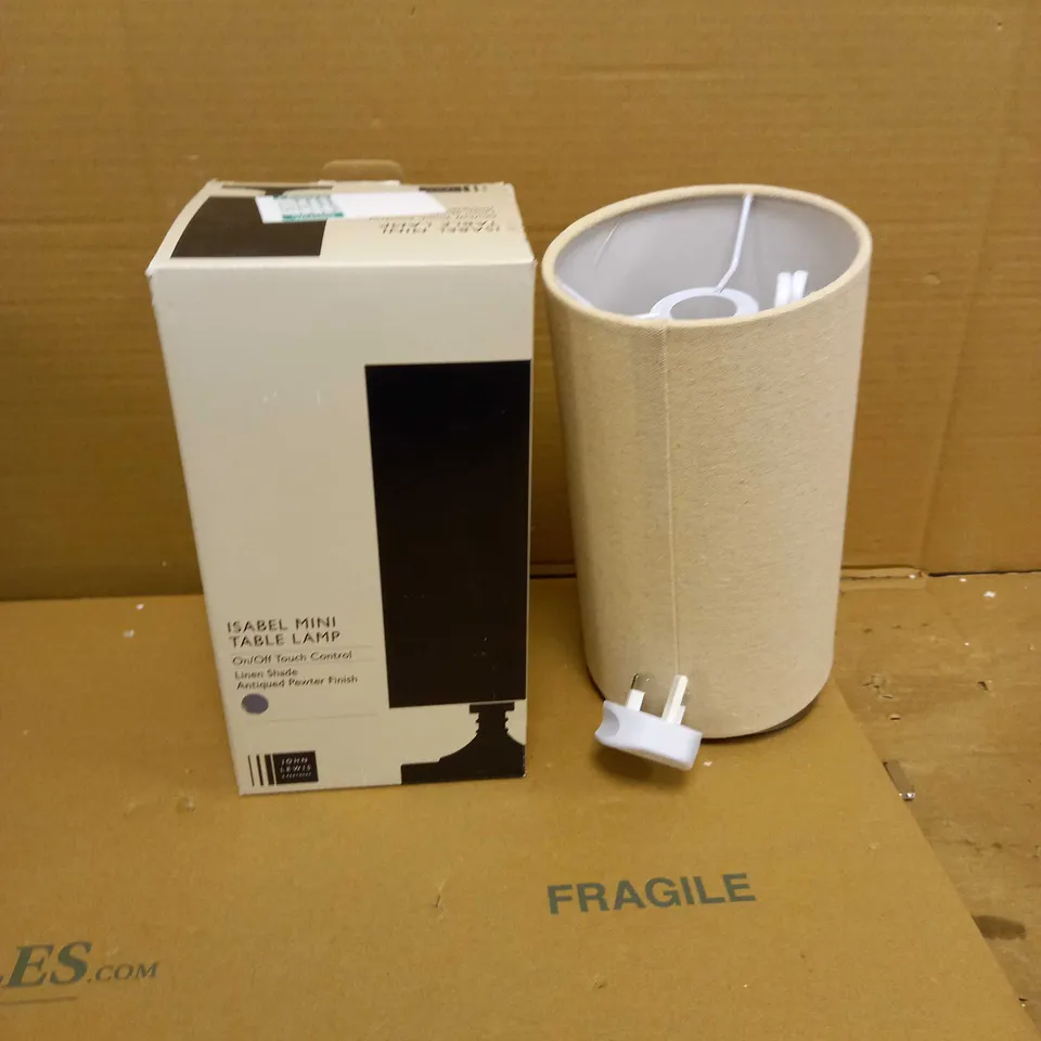 JOHN LEWIS ISABEL MINI TABLE LAMP 