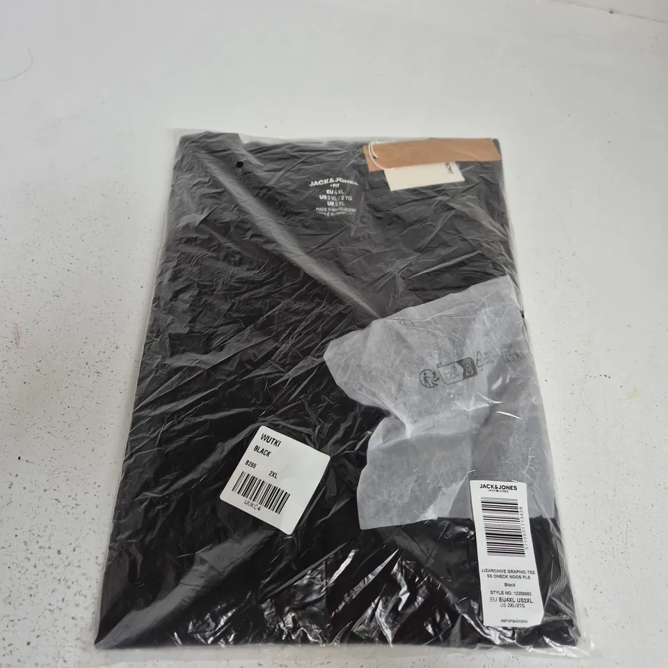 JACK & JONES GRAPHIC T-SHIRT – BLACK - 2XL