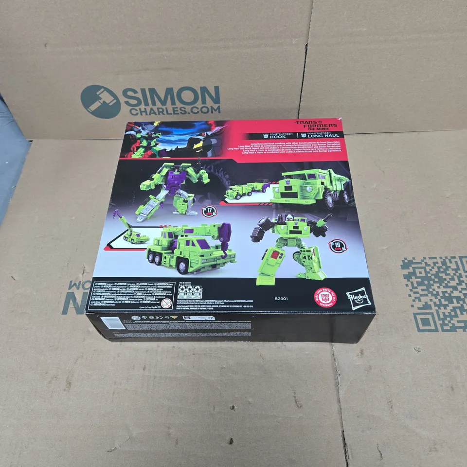 TRANSFORMERS STUDIO SERIES CONSTRUCTION HOOK/LONG HAUL TOY BOXED