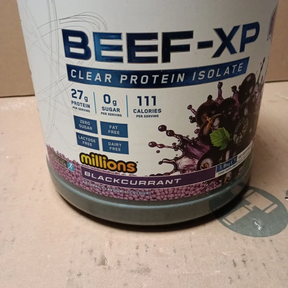 BEEF-XP CLEAR PROTEIN ISOLATE – 1.8 KG (BLACKCURRANT MILLIONS FLAVOUR) – APPLIED NUTRITION