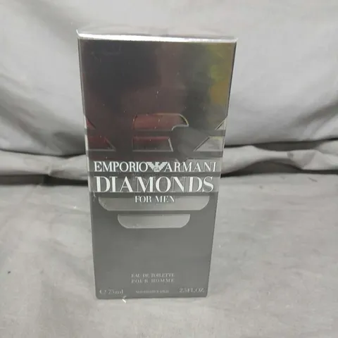 BOXED AND SEALED EMPORIO ARMANI DIAMONDS FOR MEN EAU DE TOILETTE SPRAY 75ML