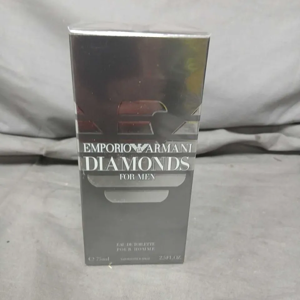 BOXED AND SEALED EMPORIO ARMANI DIAMONDS FOR MEN EAU DE TOILETTE SPRAY 75ML