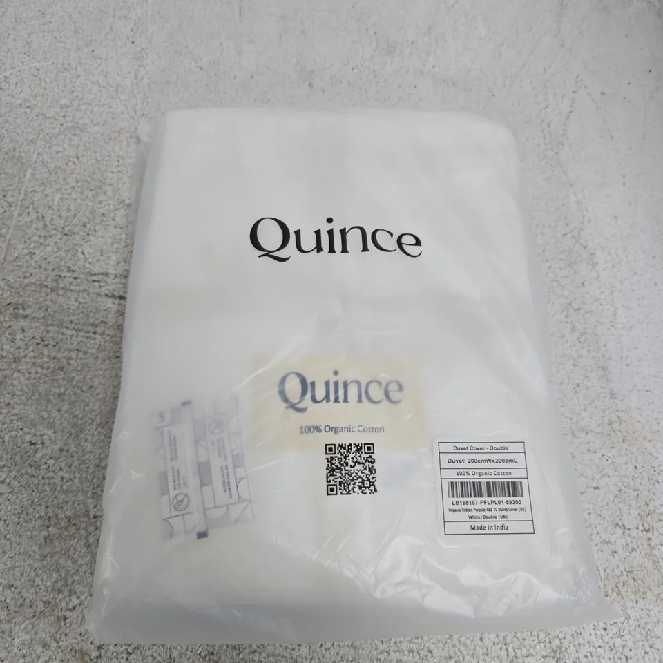 QUINCE DUVET COVER SET – DOUBLE, 200X200 CM, 100% ORGANIC COTTON