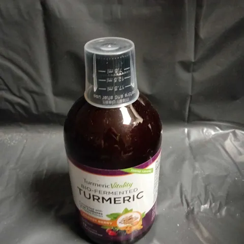 TURMERIC VITALITY BIO-FERMENTED TURMERIC SUPPLEMENT – BROWN GLASS BOTTLE - 500ML
